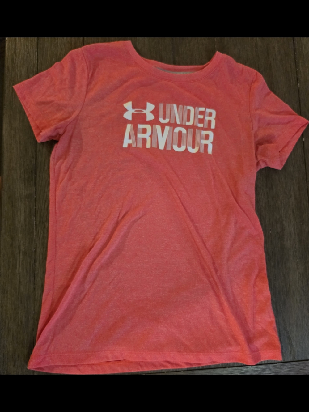Women's Under‎ Armour Coral Pink Logo Performance Tee